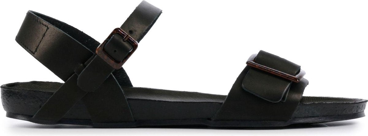 Red Rag Vrouwen Leren  Sandalen / Damesschoenen 79236 - Zwart - Maat 36