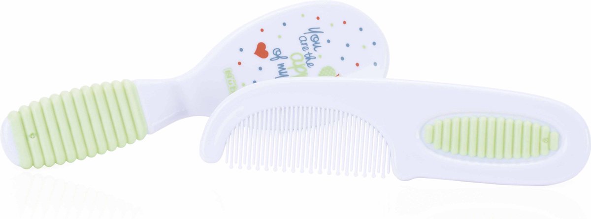Nûby Little Moments Kam & Borstel Set - Groen - 3m+