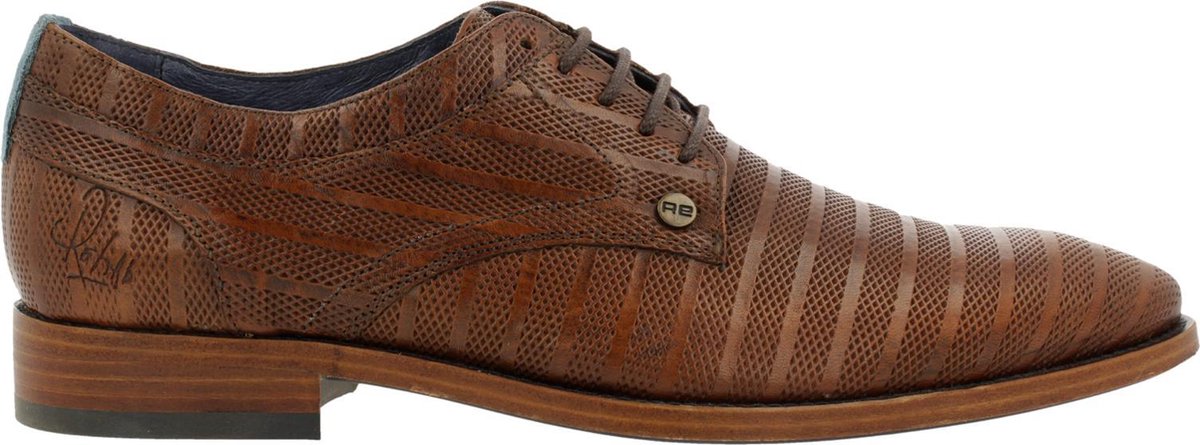 Rehab Footwear Brad Stripes 120 Formal Shoe Men Cognac 46
