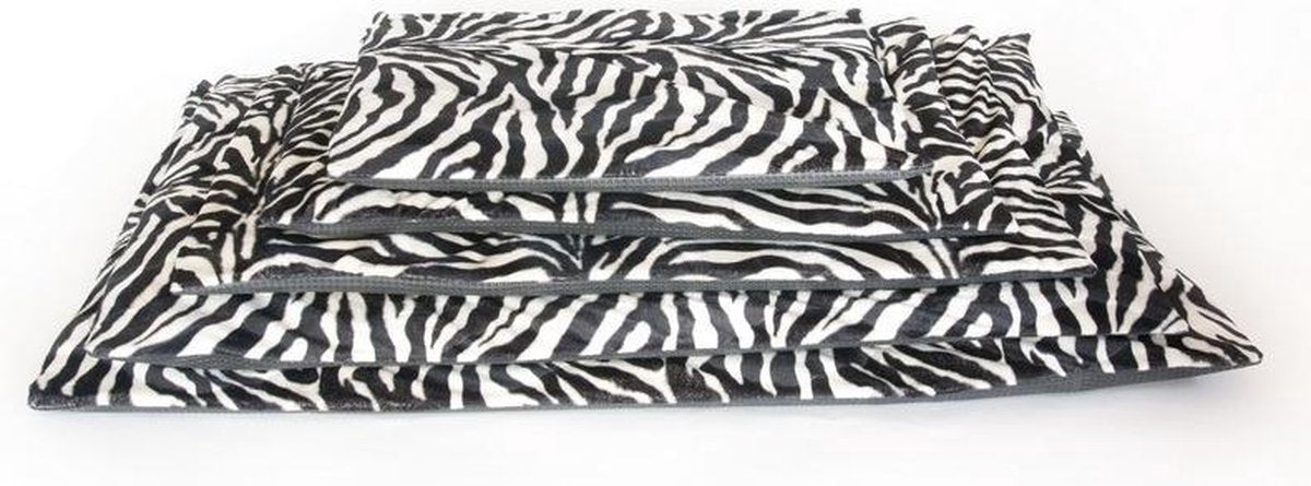 Comfort benchkussen bonfire zebra zw/wit maat 2