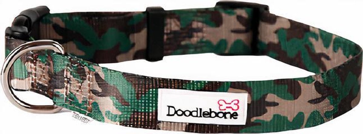 Doodlebone Hondenhalsband Bold Camo 50 - 60 Cm Nylon Goen