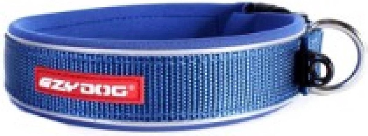 Ezydog Hondenhalsband Neo Classic - Blauw - M - 35mm x 39/44cm