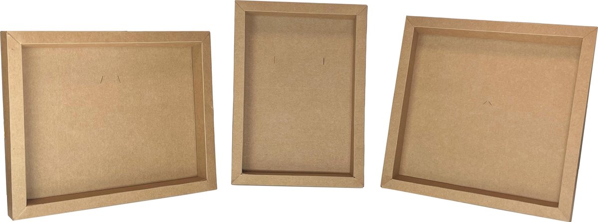 Joy!Crafts / Shadow Box - Kraft in 3 maten (172x172/130x180/150x180mm) / Kartonnen fotolijst / 280g/m2 / Om naar eigen wens te decoreren.