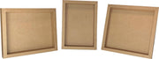 Joy!Crafts / Shadow Box - Kraft in 3 maten (172x172/130x180/150x180mm) / Kartonnen fotolijst / 280g/m2 / Om naar eigen wens te decoreren.