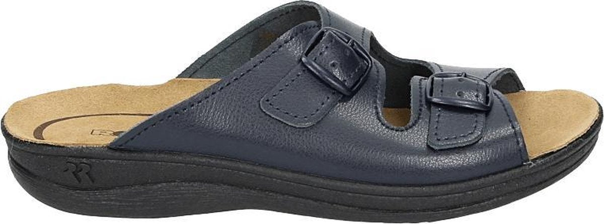 Romika VILLAGE 305 G - Volwassenen Dames slippers - Kleur: Blauw - Maat: 42