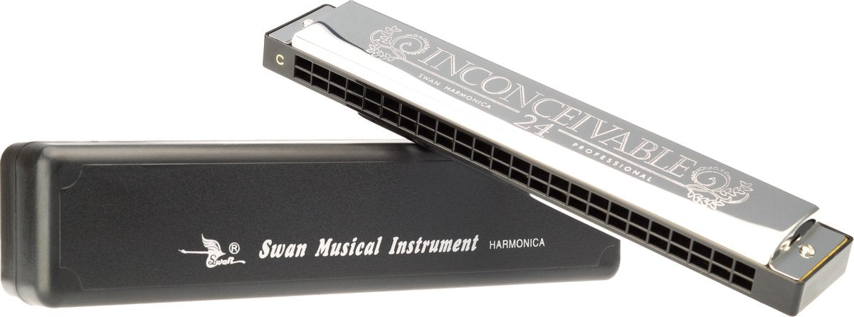 Swan diatonische harmonica 24 Tremolo - mondharmonica - C-majeur - 48 gaats
