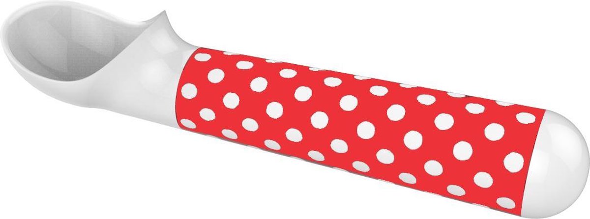 Zak!Designs Ijsschep Dotty - 18x4x3.5 cm - Rood