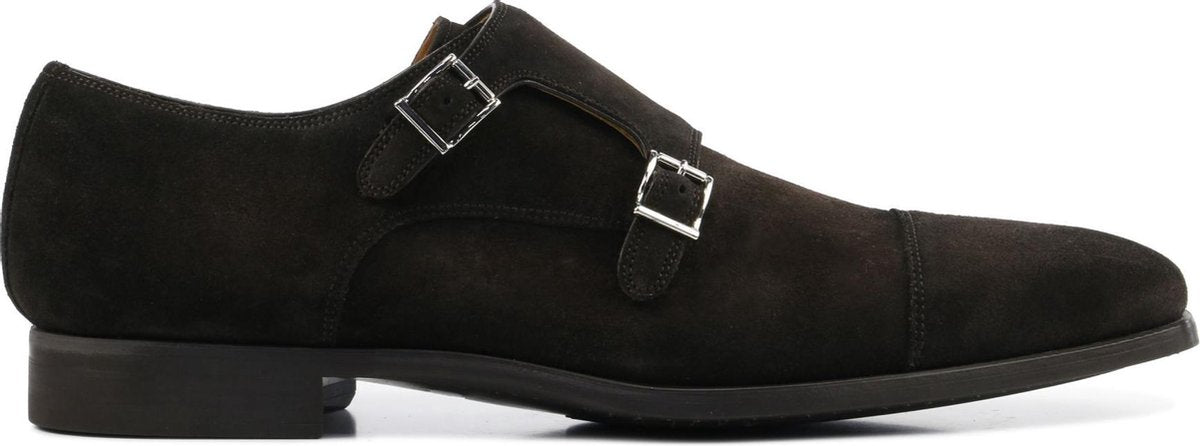Magnanni Mannen Suède Gespschoenen / Herenschoenen / Instapper 16016 - Bruin - Maat  43