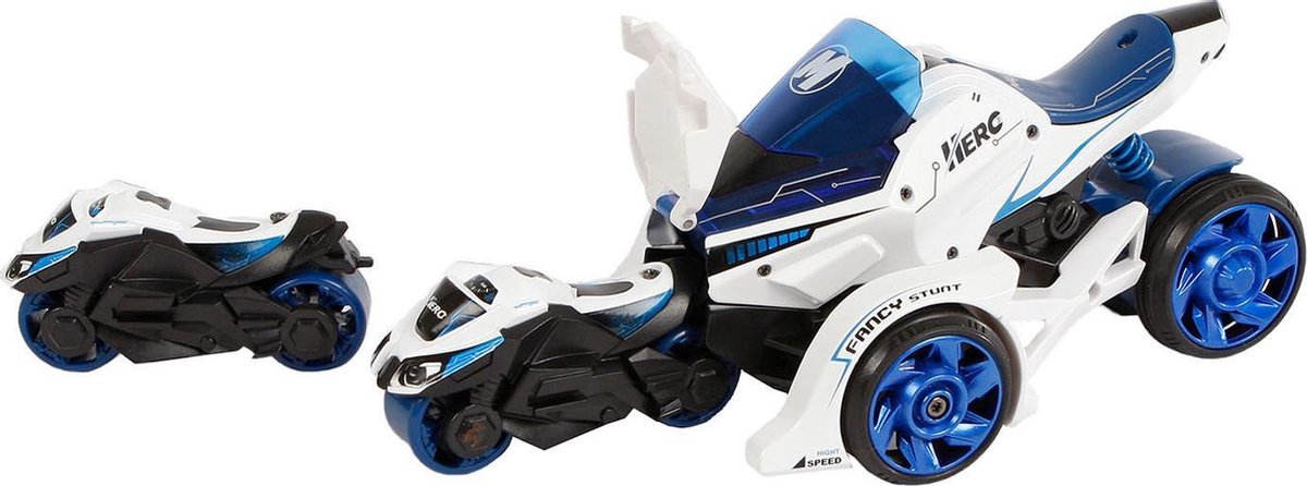 Toys Amsterdam Katapult-auto Jongens 18 Cm Staal Blauw/wit 2-delig
