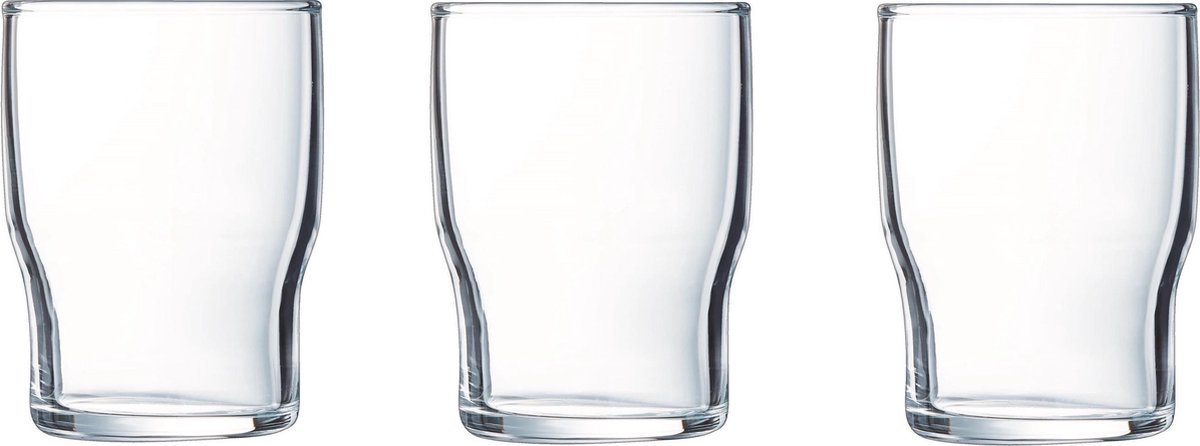12x Stuks sapglazen/waterglazen transparant 180 ml - Glazen - Drinkglas/waterglas/sapglas