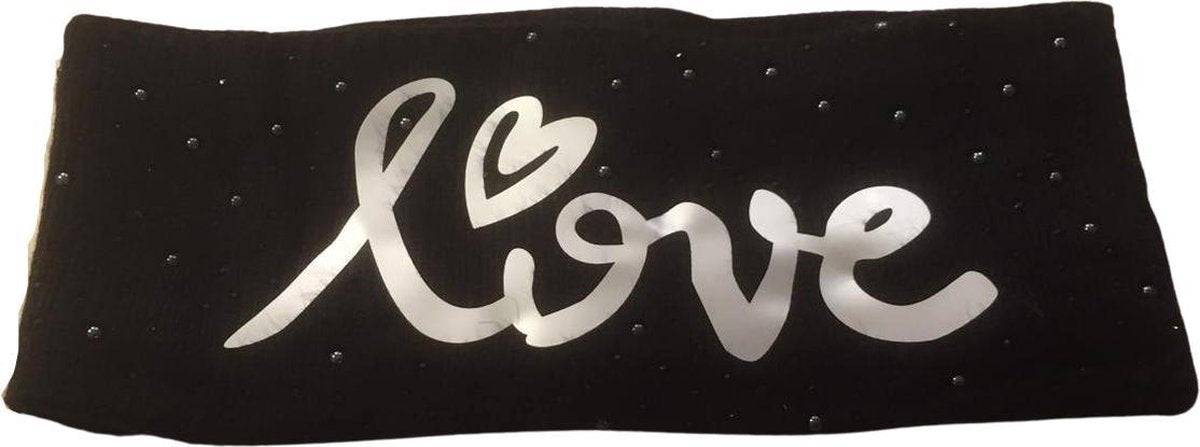 Kwalitatieve Dames Dames  4-seizoenen Haarband / Hoofdband | One Size - Zwart Love