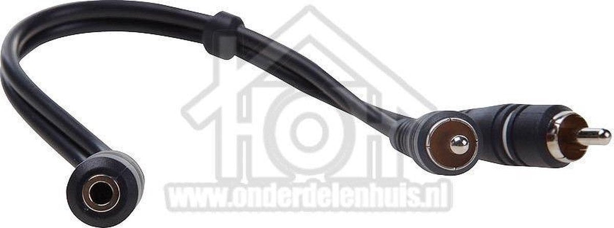 Jack Verloopkabel Contra 3.5mm Female - 2x Tulp RCA Male