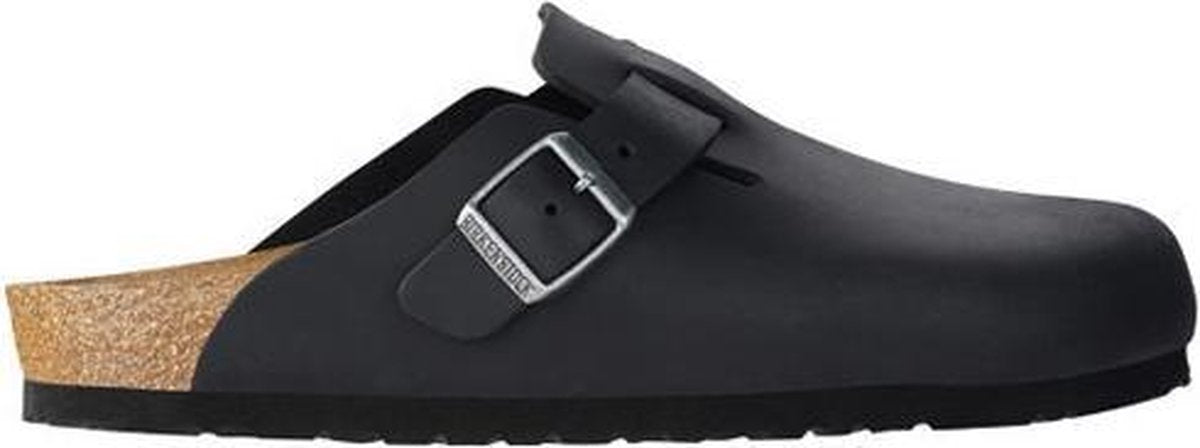 Birkenstock Boston FL Narrow Unisex Clogs - Black - Maat 36