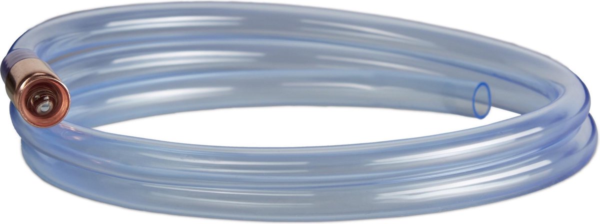 relaxdays hevelslang 187 cm - hevelpomp slang - handpomp - brandstofslang - transparant