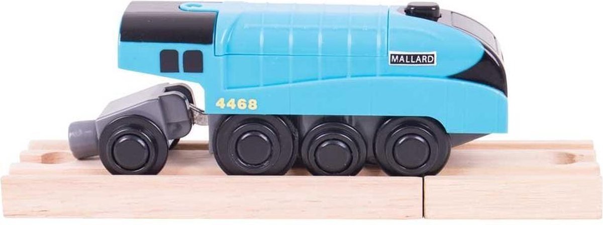 BIGJIGS Treinset Treinbaan Gemotoriseerde locomotief - Hout