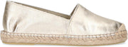 Manfield - Dames - Gouden leren espadrilles - Maat 39