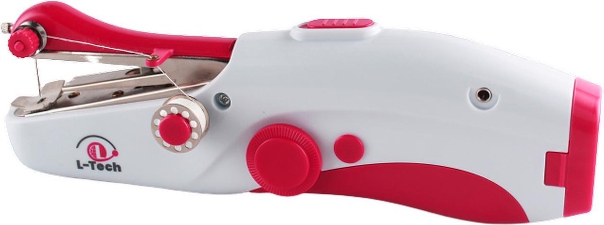 Elektrische Mini Handnaaimachine voor Repareren van Kleding Scheuren of Gaten - Compact voor Reizen of Vakantie - Draadloze Hand Naaimachine op Batterijen