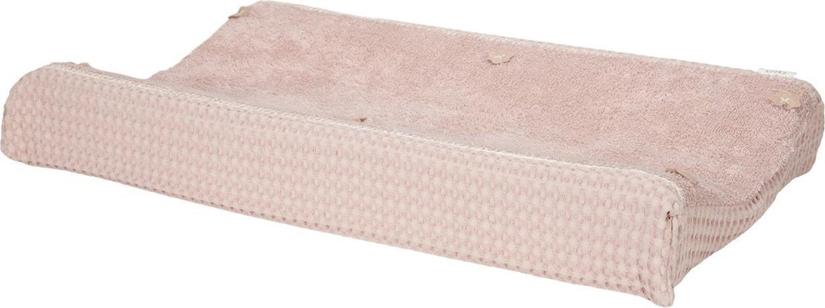 Koeka Aankleedkussenhoes wafel Amsterdam - grey pink 45x73cm
