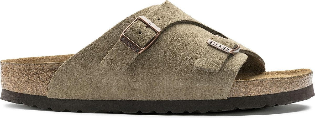 Birkenstock Zurich taupe velour narrow - maat 35