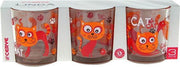 Cerve Linda Funny Cats glas 220 ml - Set-3