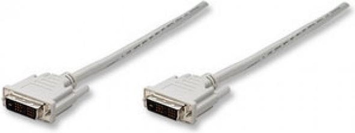 TECHly DVI Aansluitkabel 1.80 m ICOC-DVI-8000 Zwart [1x DVI-stekker 18+1-polig - 1x DVI-stekker 18+1-polig]