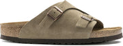 Birkenstock Zürich Slippers Taupe Suède Narrow-fit met zacht voetbed