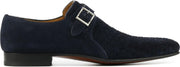 Magnanni Mannen Suède Gespschoenen / Herenschoenen / Instapper 23218 - Blauw - Maat  46