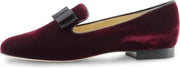 Fluwelen Loafers voor Dames – Bordeaux Rood Velours – Dames Instappers – Lederen Zool – Werner Kern Ava – Maat 41