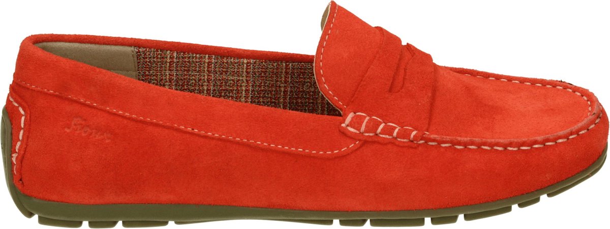 Sioux CARMONA-700 - Volwassenen Instappers - Kleur: Rood - Maat: 40.5