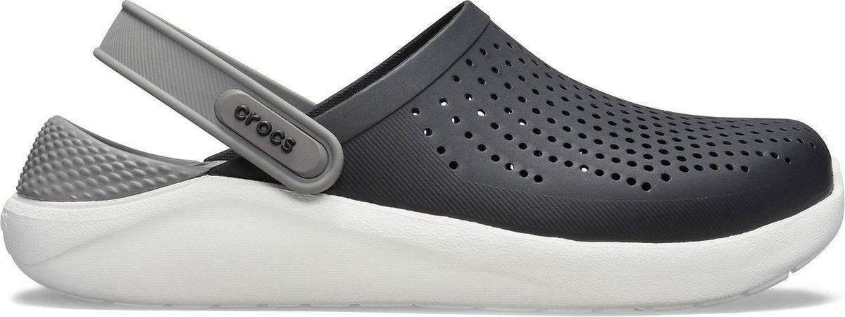 Crocs Slippers - Maat 44 - Unisex - zwart/wit/grijs