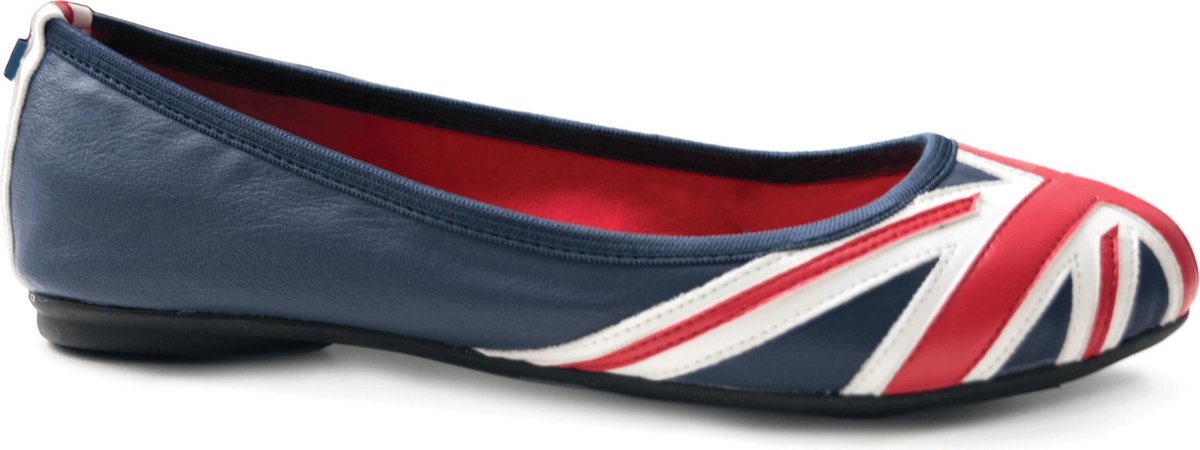 Sorprese – ballerina schoenen dames – Butterfly twists Britse vlag Jacqui – maat 41 - ballerina schoenen meisjes
