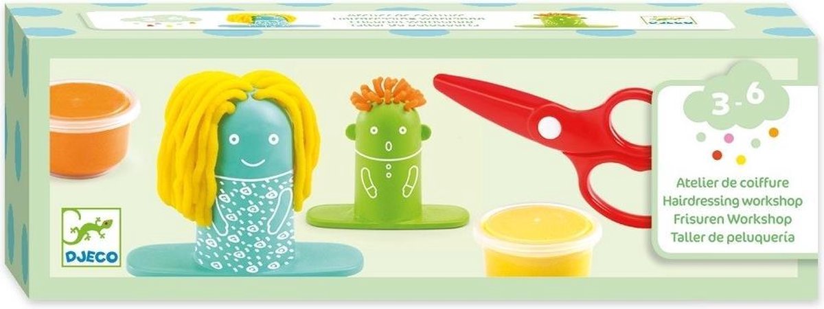 Djeco - Knutselset klei Hairdressing Workshop - 2+