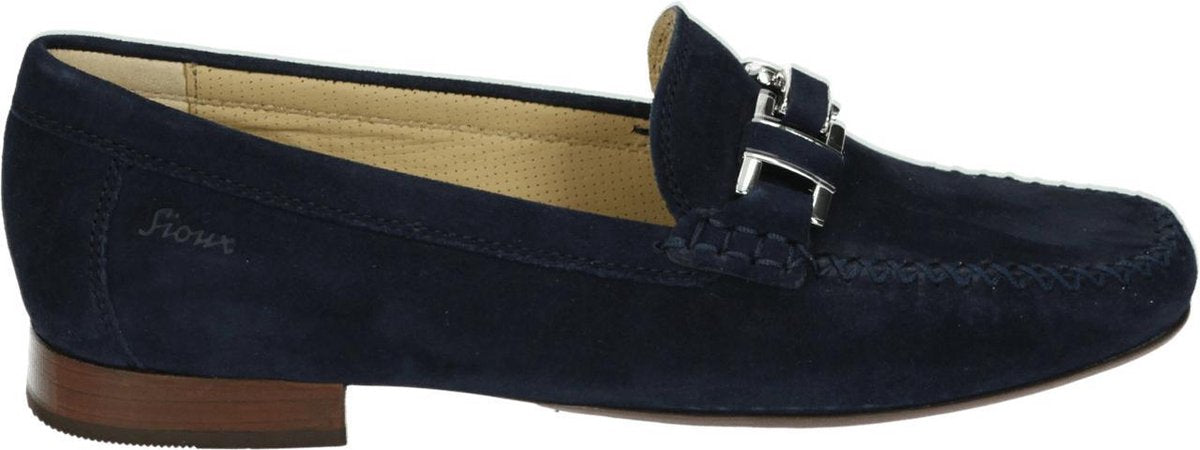Sioux CAMBRIA - Volwassenen Instappers - Kleur: Blauw - Maat: 38