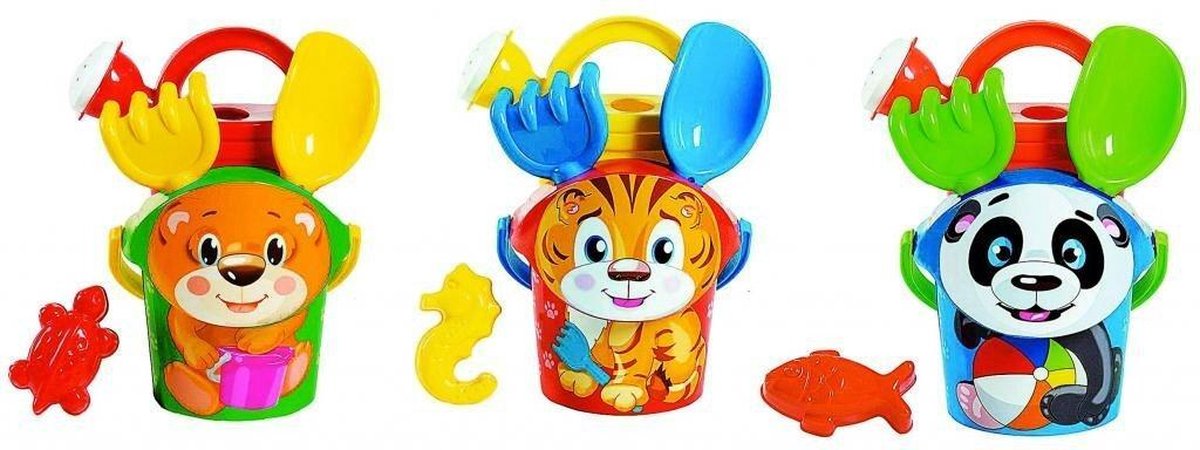Strandset Tijger met emmer 13cm