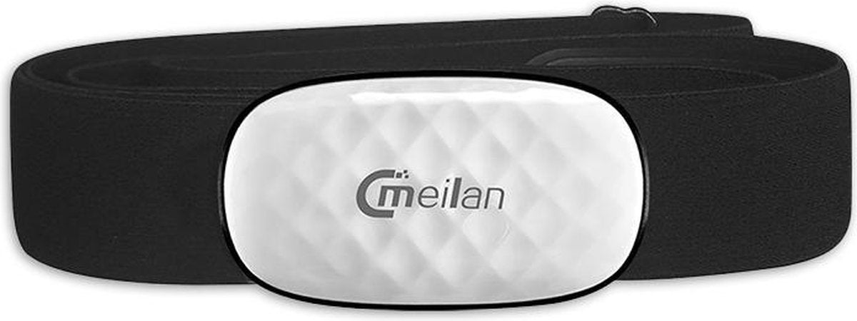 Meilan Hartslagmeter - Bluetooth 4.0 - Zwart - One Size - Inclusief Batterij