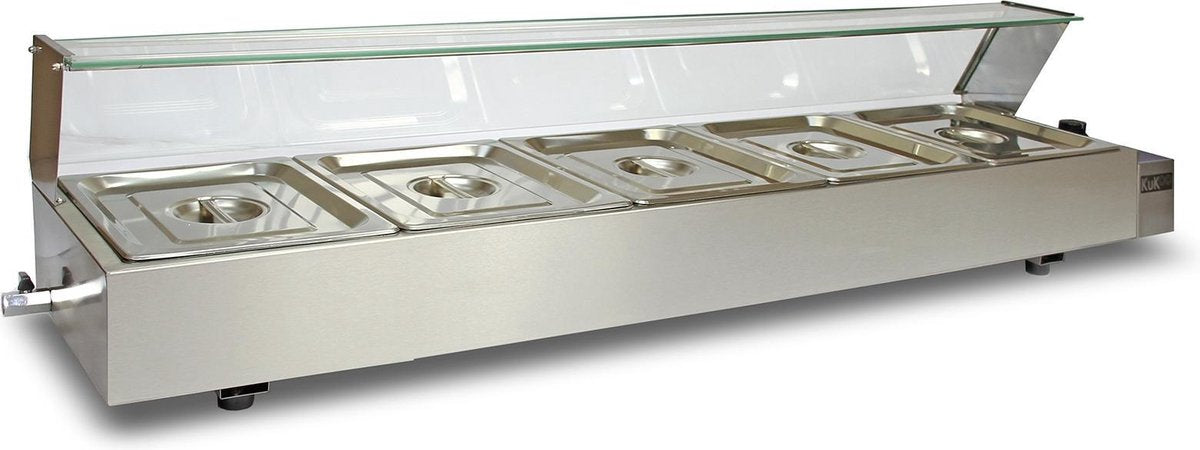 KuKoo 5 Pan Wet Well Bain Marie