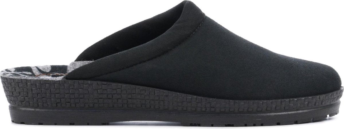 Rohde Vrouwen Stoffen Pantoffels / Damesschoenen Harde zool Sloffen - 2291 - Zwart - Maat 41