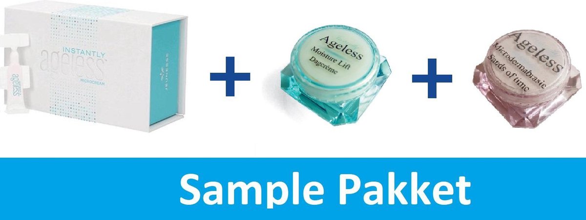 1 stuk Instantly Ageless + 6 ml Moisture lift + 6 ml Sands of Time - Microdermabrasie - Sample Pakket