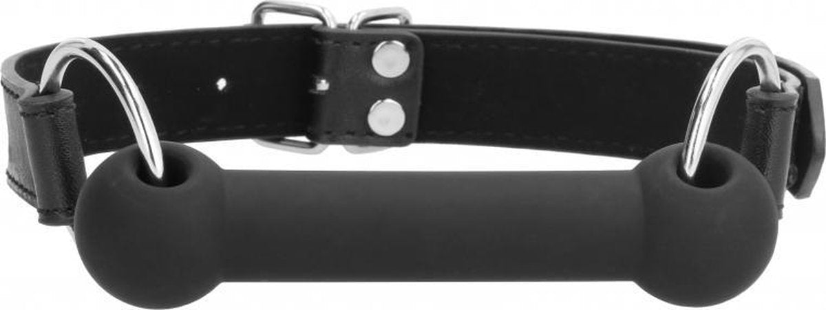 Ouch Siliconen Bit Gag - zwart