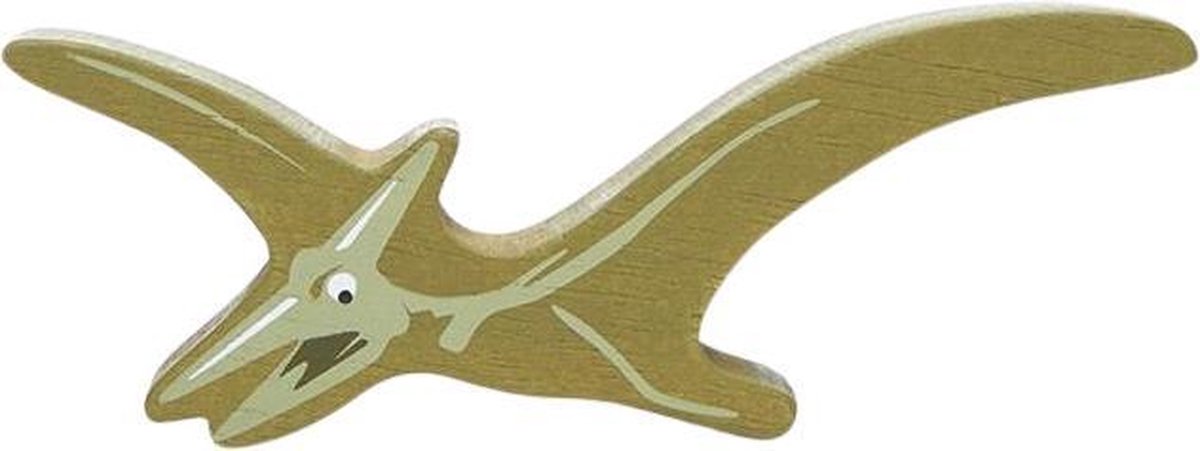Tender Leaf Toys Dino Pterodactyl 14 Cm Hout Geel
