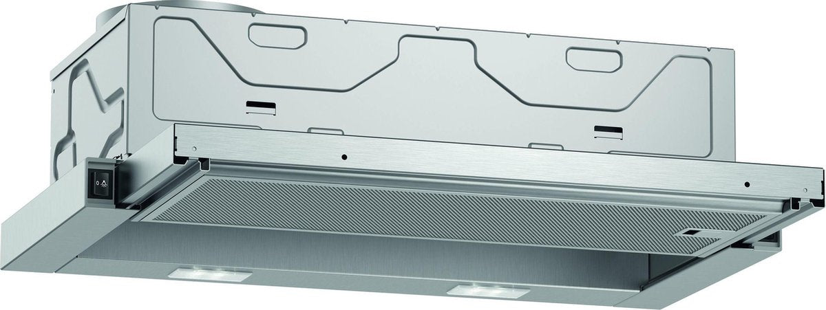 Neff D46BR22X1 afzuigkap Semi-inbouw (uittrekbaar) Roestvrijstaal 389 m³/uur B