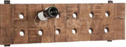 Wijnrek hangend - naturel hout - 12 flessen