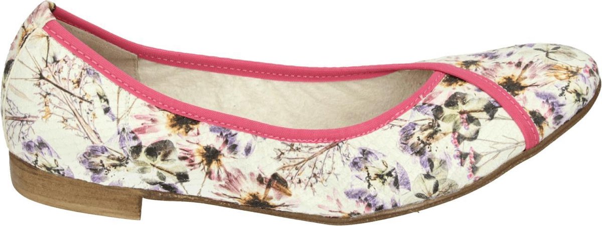 Donna Carolina 43.170.186 - Volwassenen Ballerinaschoenen - Kleur: Wit/beige - Maat: 42