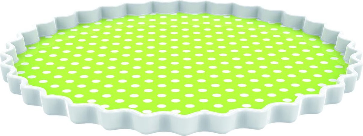 Zak!Designs Gebaksbord Dotty - Rond - Ø 20 cm - Groen