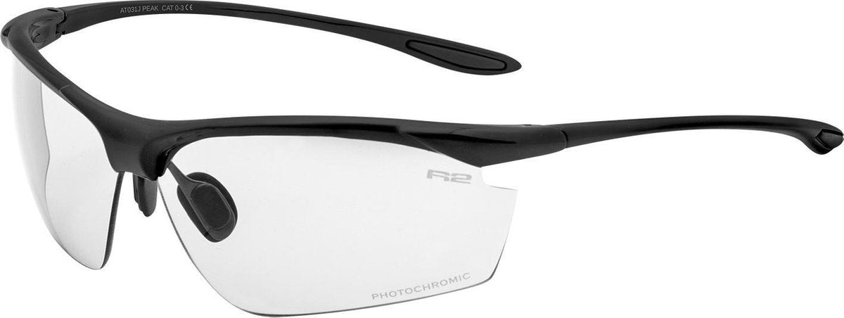 R2 Peak Fietsbril - Sport Zonnebril Zwart