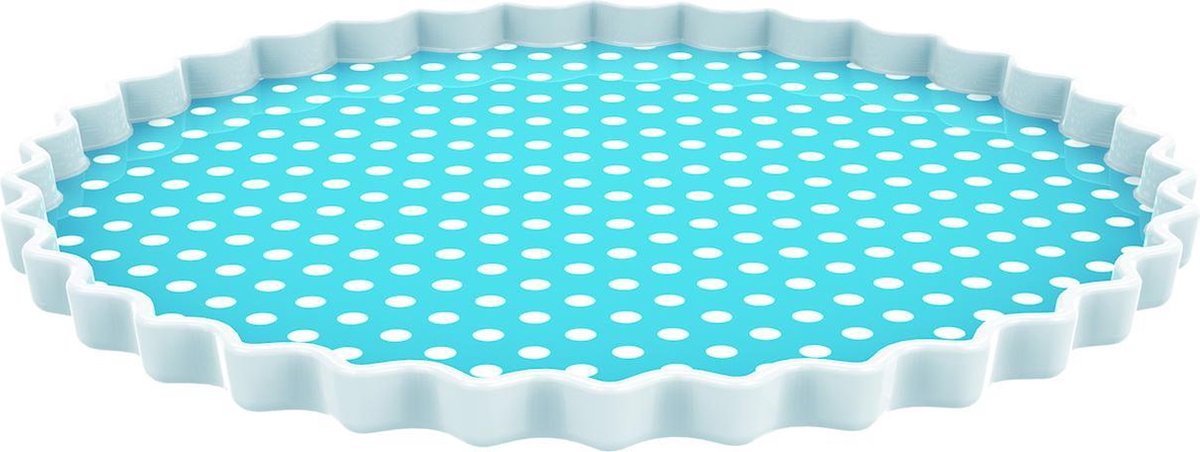 Zak!Designs Gebaksbord Dotty - Rond - Ø 20 cm - Blauw