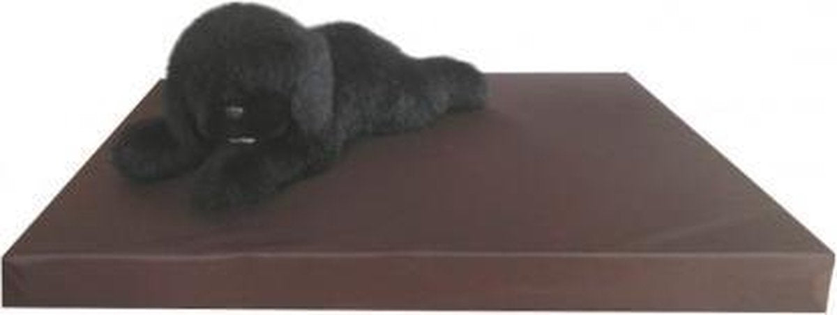 Boxcomfort Gezondheidsmatras 100x75cm Leatherlook Bruin