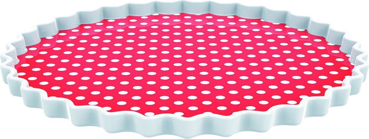 Zak!Designs Gebaksbord Dotty - Rond - Ø 20 cm - Fuchsia
