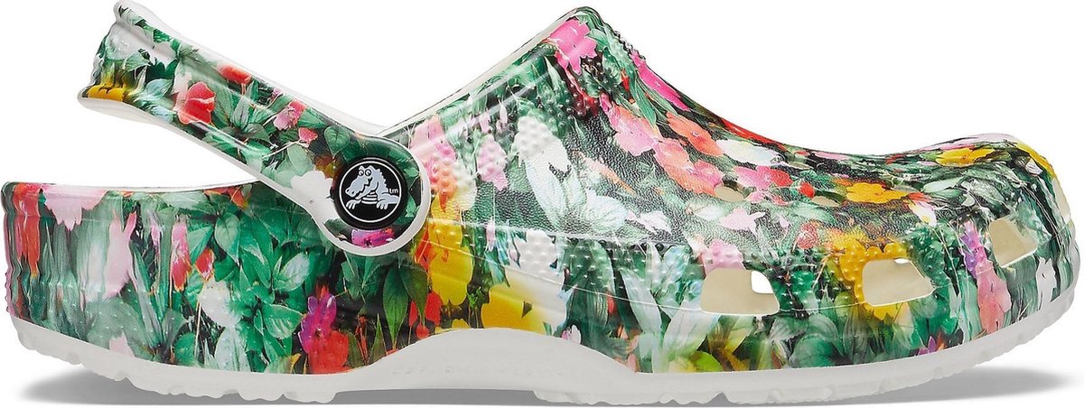 Crocs Instappers - Maat 37 - Vrouwen - wit  - groen - geel - zwart