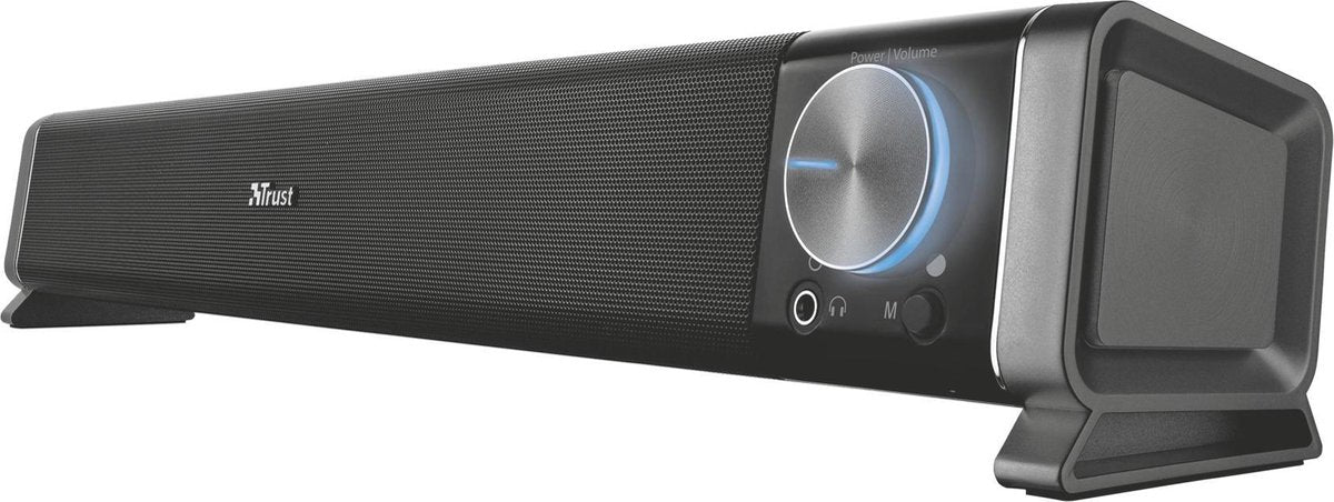 Trust Asto Bedraad en draadloos 6W Zwart soundbar luidspreker